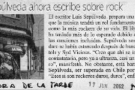 Luis Sepúlveda ahora escribe sobre rock  [artículo]