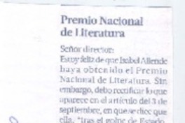 Premio Nacional de Literatura