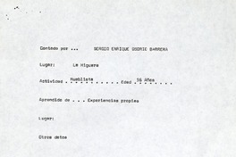 El lápiz  [manuscrito] Sergio Enrique Osorio Barrera.