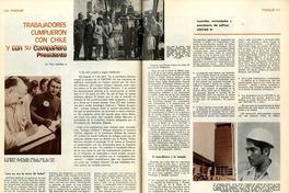 Trabajadores cumplieron con Chile y con su compañero Presidente  [artículo] por Raúl Garrido G.