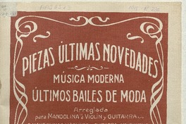 Esmeralda one step, arreglado para mandolina o violín y guitarra [música] : música de A. Carrera, arreglo de Antonio Bréngola.