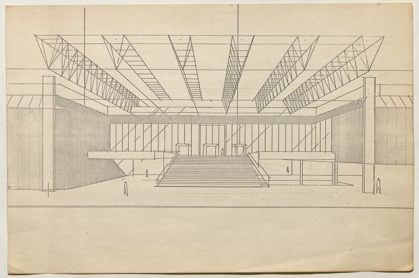 Dibujo en: UNCTAD cielo traslúcido [estampa].