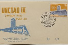 [Sobres para cartas emitidas por el Conferencia UNCTAD III] [estampas].