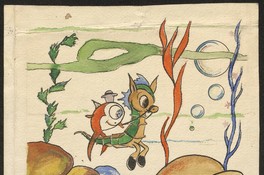 [Ilustración libro El pez vagabundo] [dibujo] : Jorge Christie.