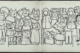 [Dibujo para muñecas recortables] [dibujo].