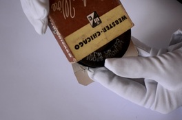 Alambre magnético con voz de Gabriela Mistral