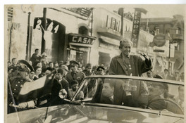 Gabriela Mistral en su última visita a Chile
