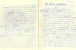 Cuaderno perteneciente a Adolfo Couve: manuscrito de "La lección de pintura"