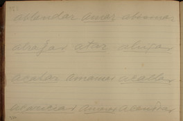 Página del cuaderno Nº 51 de Gabriela Mistral: Rimas