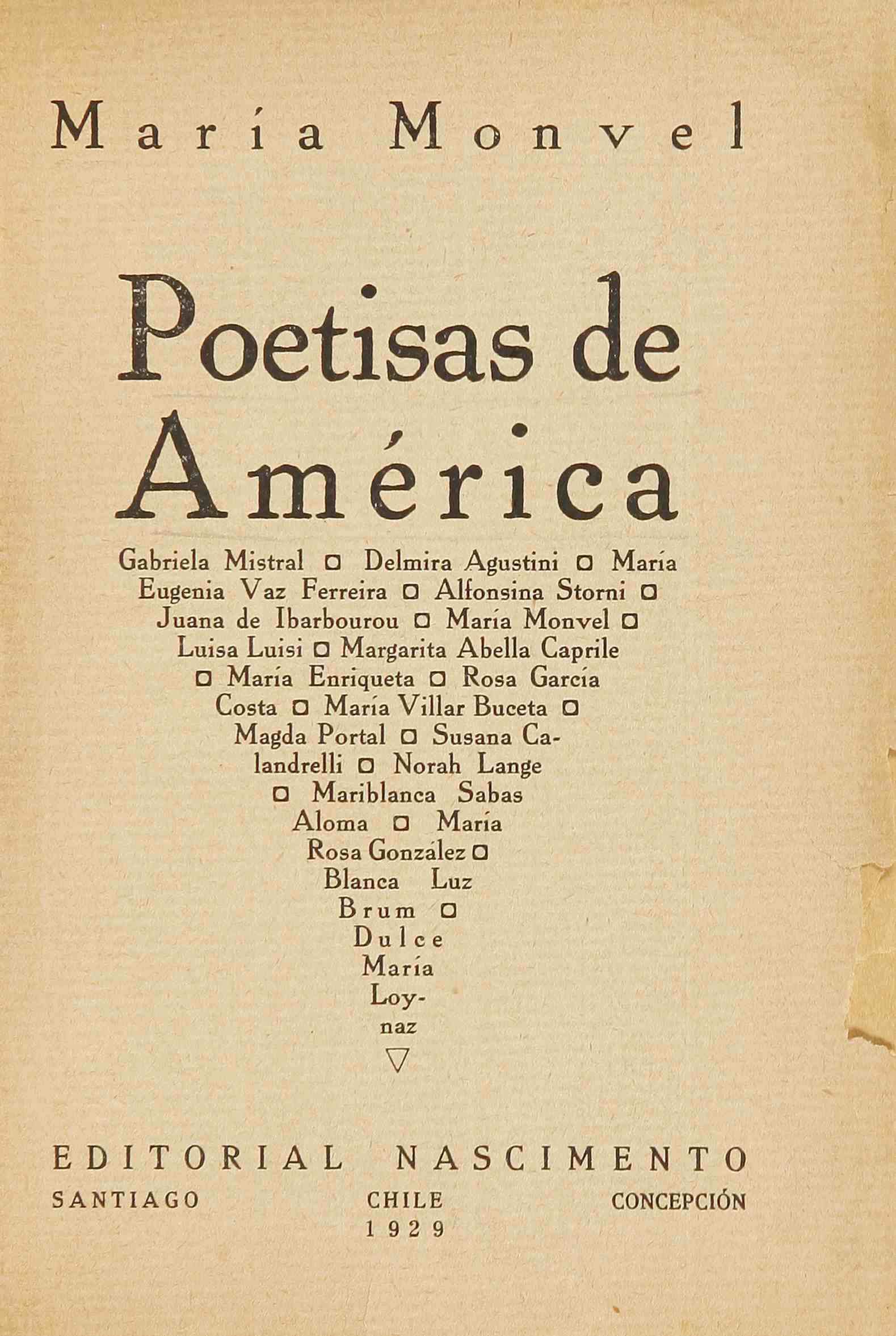 Poetisas de América