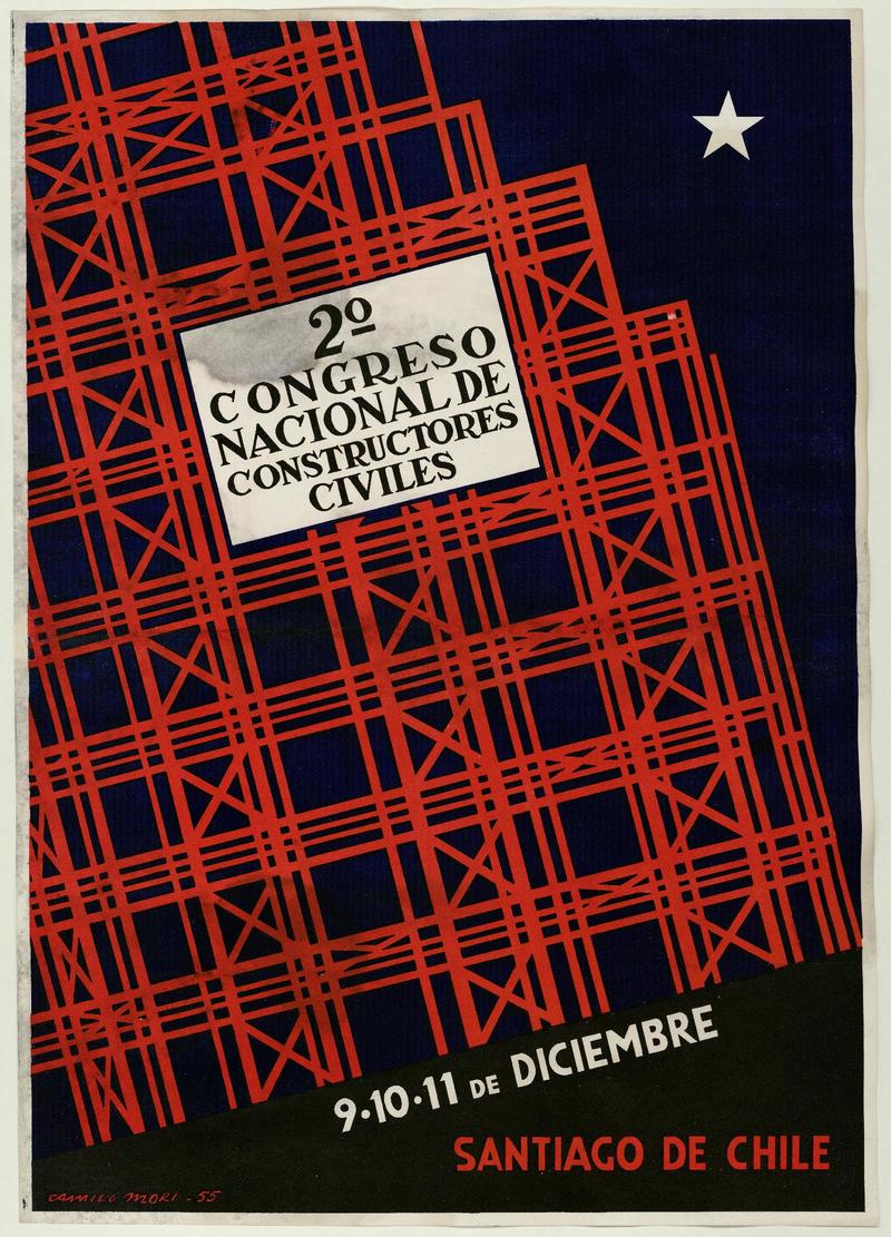 Afiche para el 2° Congreso Nacional de Constructores Civiles
