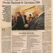 El poeta Miguel Arteche elegido Premio Nacional de Literatura 1996