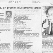 Gonzalo Rojas, un premio injustamente tardío