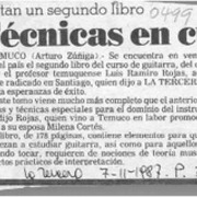 Técnicas en curso de guitarra