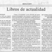 Libros de actualidad  [artículo].