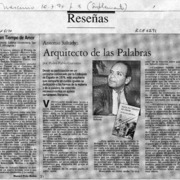 Arquitecto de las palabras  [artículo] Pedro Pablo Guerrero.