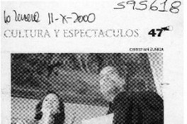 Zurita recibió el Premio Nacional  [artículo] L. P. I.