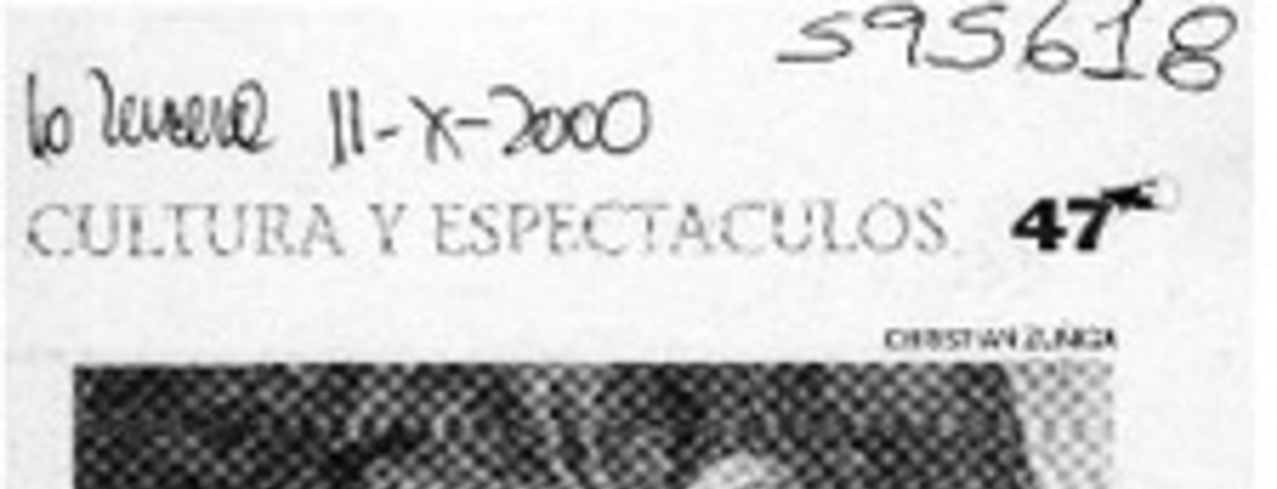 Zurita recibió el Premio Nacional  [artículo] L. P. I.