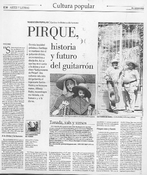 Pirque, historia y futuro del guitarrón