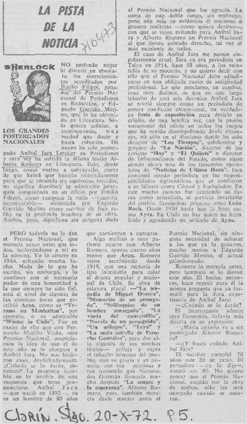 Los grandes postergados nacionales