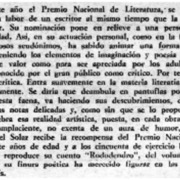 Hernán del Solar, premio nacional.