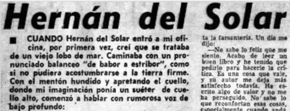 Hernán del Solar.
