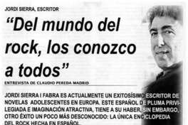 Del mundo del rock, los conozco a todos"