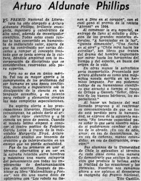 Arturo Aldunate Phillips