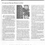 El rock de Hernán Rivera Letelier
