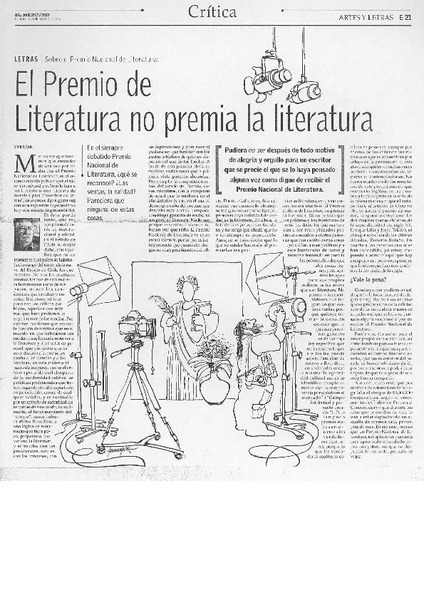 El Premio de literatura no premia la literatura