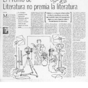 El Premio de literatura no premia la literatura