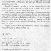 La poesía de Miguel Arteche Premio Nacional de Literatura  [artículo] Carlos Prado Agurto