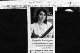 Se habla de ellas  [artículo] Haydée Rojas.