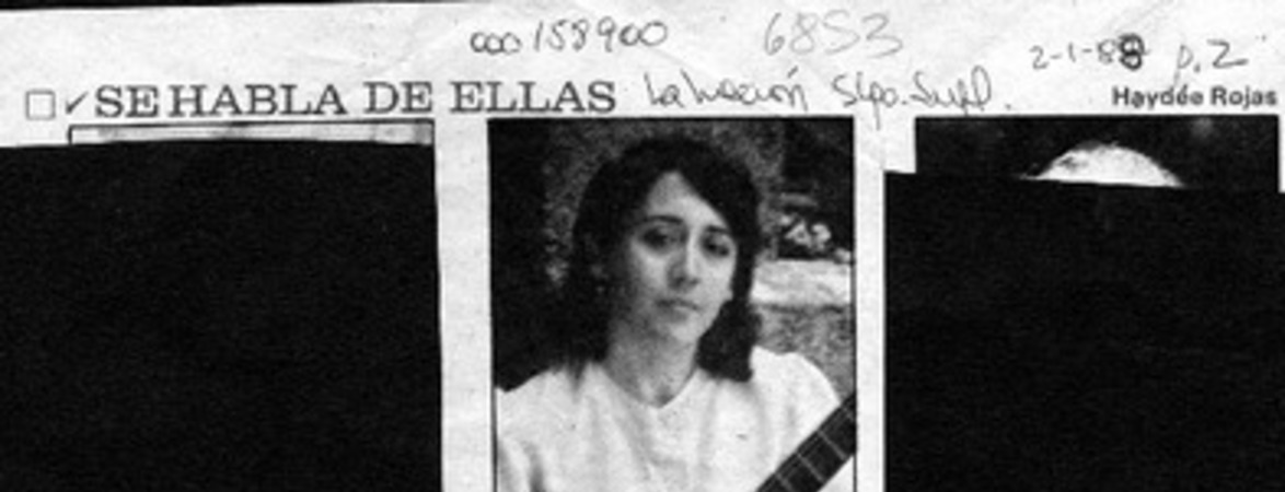 Se habla de ellas  [artículo] Haydée Rojas.