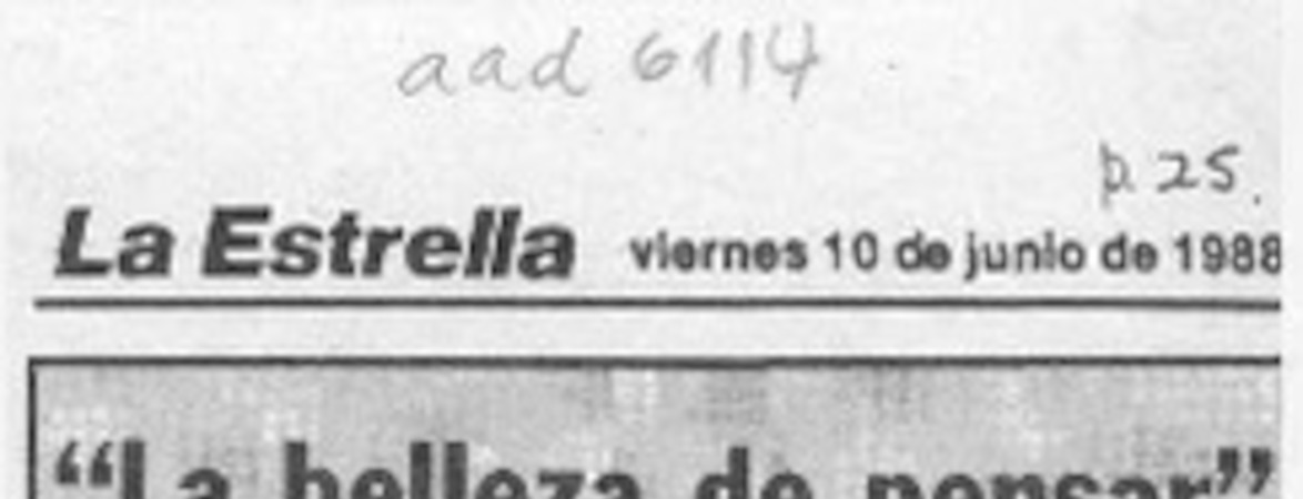 La belleza de pensar