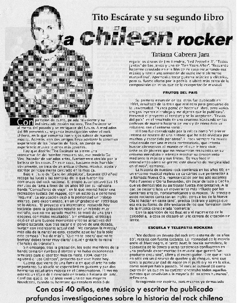 Tito Escárate y su segundo libro