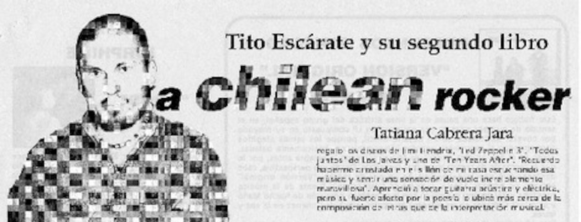 Tito Escárate y su segundo libro