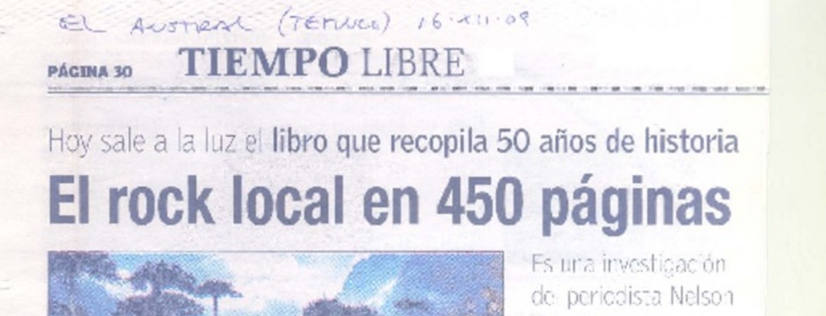 El rock local en 450 páginas