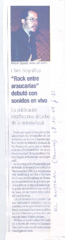 "Rock entre araucarias" debutó con sonidos en vivo