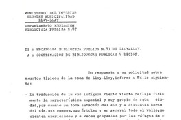 [Asuntos típicos de la zona de Llay-Llay]  [manuscrito] Yolanda González G.