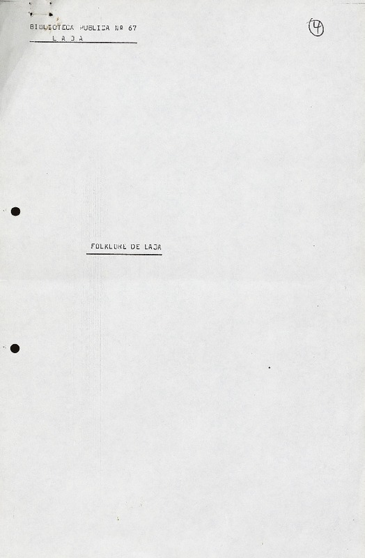 Folklore de Laja  [manuscrito].