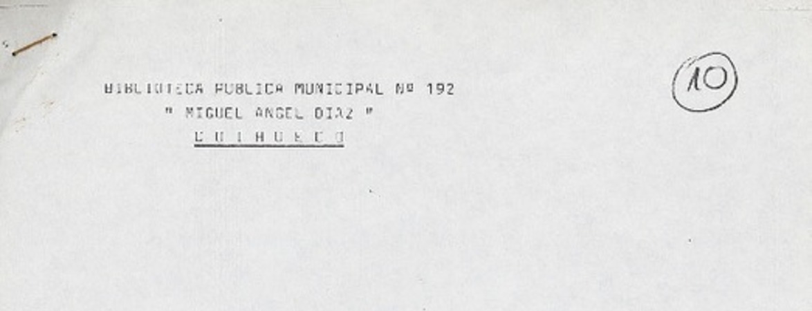 Información sobre la cultura popular de Coihueco  [manuscrito] M. Cecilia Acuña Valdés.