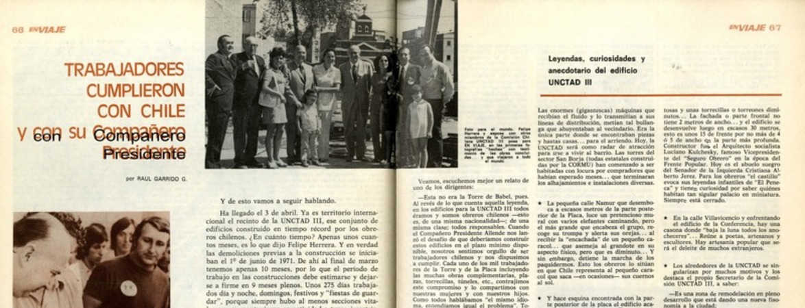 Trabajadores cumplieron con Chile y con su compañero Presidente  [artículo] por Raúl Garrido G.