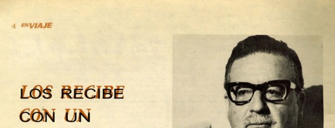 Los recibe con un Chile nuevo  [artículo].