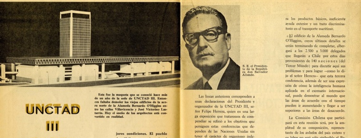 UNCTAD III recibe al mundo en Chile  [artículo].