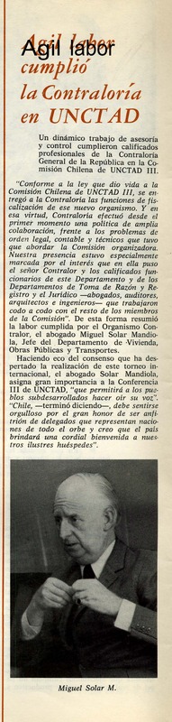 Ágil labor cumplió la Contraloría en UNCTAD  [artículo].