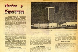 Hechos y esperanzas  [artículo].