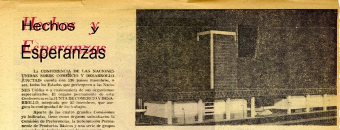 Hechos y esperanzas  [artículo].