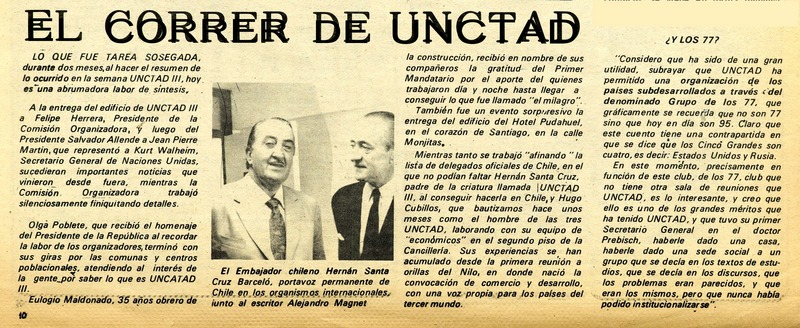 El correr de UNCTAD  [artículo].