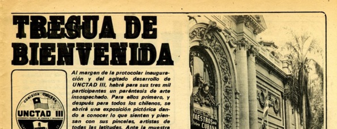 Tregua de bienvenida  [artículo].